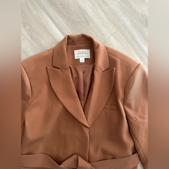 MARE MARE ANTHROPOLOGIE MID THIGH CLASSIC TIE BLAZER JACKET - Picture 3 of 3